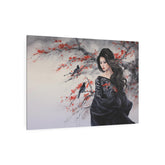 Metal Art Geisha with Sakura & Crows Wall Decor - The Art Hub