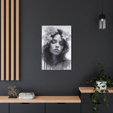 Metal Art — Beautiful Girl Floral Portrait Wall Decor - The Art Hub