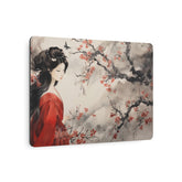 Geisha Cherry Blossom Metal Art Japanese-Inspired Wall Decor - The Art Hub