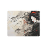 Metal Art Elegant Geisha Wall Plaque (Asian Ink-Style Décor) - The Art Hub