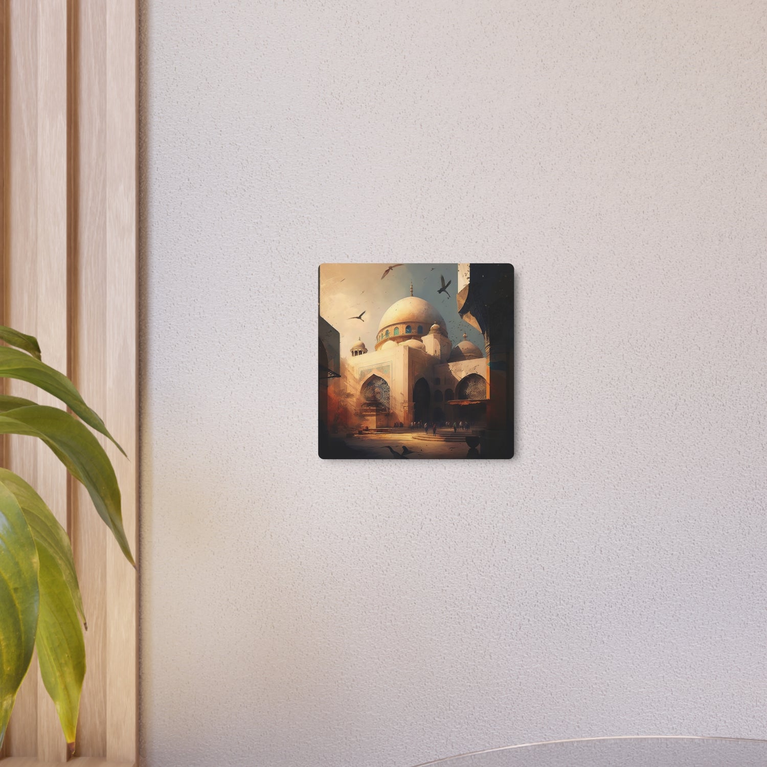 Islamic Mosque Metal Art Desert Sunrise Architectural Wall Decor - The Art Hub