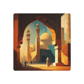 Metal Art Golden Mosque Landscape Wall Decor - The Art Hub
