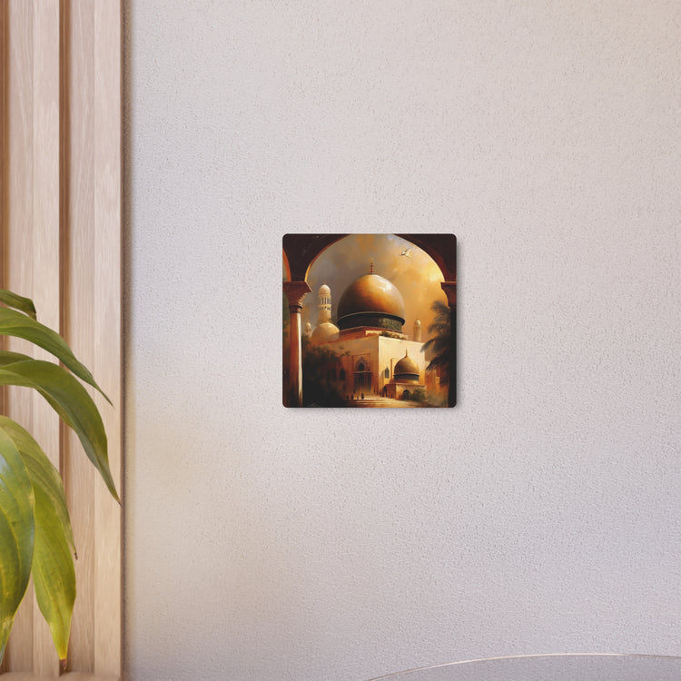 Metal Art Golden Mosque Dome Wall Art (Islamic Architecture Decor) - The Art Hub