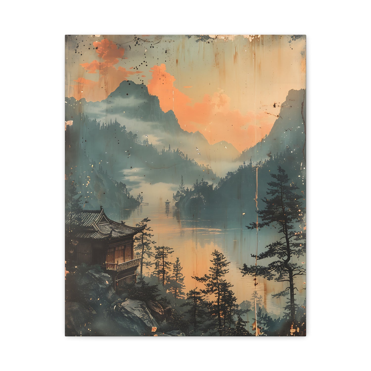 Chinese Landscape Art — Tranquil Mountain Lake Landscape - The Art Hub