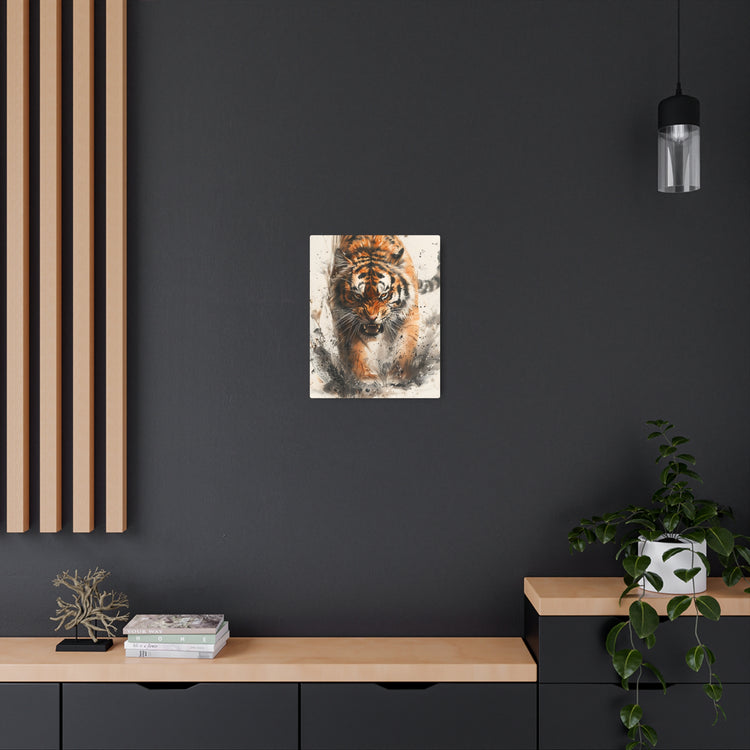 Roaring Tiger Metal Art Sign Fierce Wildlife Wall Decor - The Art Hub