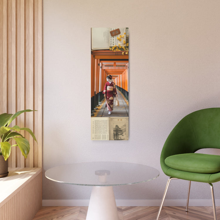 Japanese Geisha Torii Path Metal Art Sign - The Art Hub