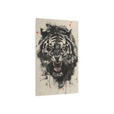 Roaring Tiger Metal Art Sign Fierce Wall Decor for Home, Office & Garage - The Art Hub