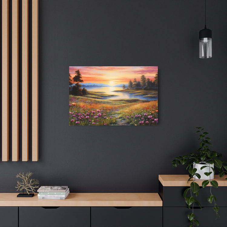 Metal ArtSunset Meadow Landscape Wall Art - The Art Hub