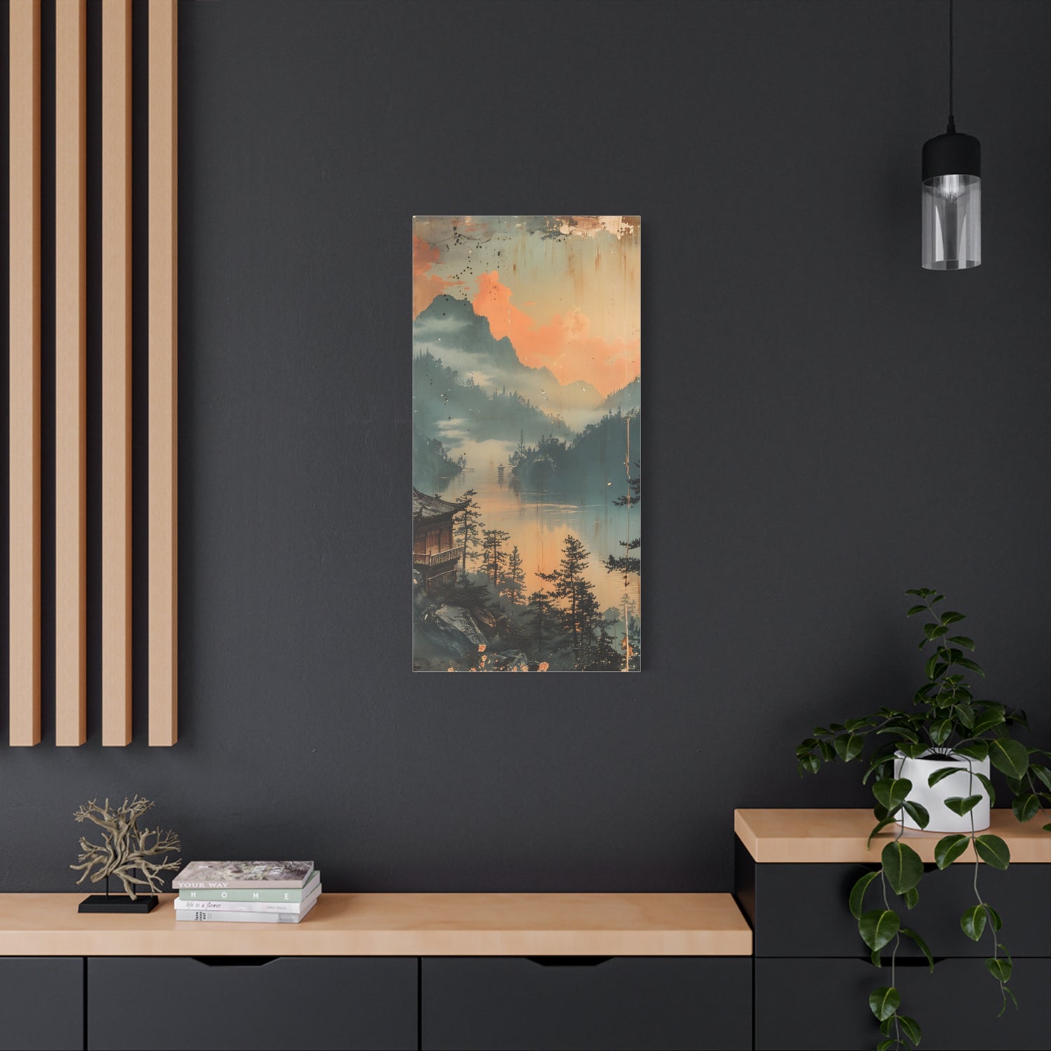 Chinese Landscape Art — Tranquil Mountain Lake Landscape - The Art Hub