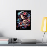 Matte Vertical Poster — Ethereal Floral Woman Art Print - The Art Hub