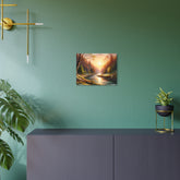 Metal Art Tranquil Sunset River Landscape Wall Decor - The Art Hub