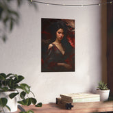 Dragon Empress Matte Poster — Dark Fantasy Portrait Wall Art - The Art Hub