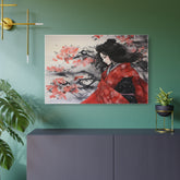 Metal Art Sakura Geisha Wall Decor - The Art Hub