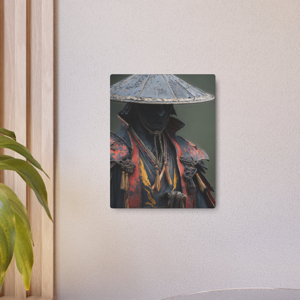 Metal Art Sign — Samurai Warrior Rustic Metal Wall Plaque