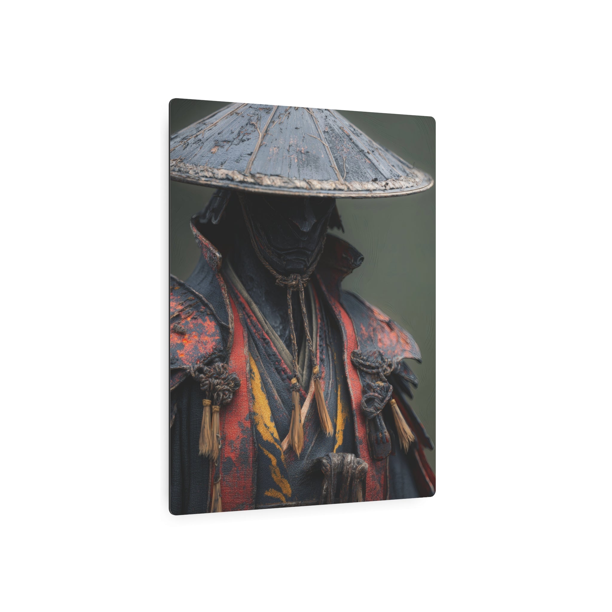 Metal Art Sign — Samurai Warrior Rustic Metal Wall Plaque
