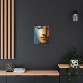 Abstract Face Metal Art Modern Textured Wall Decor - The Art Hub