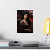 Dragon Empress Matte Poster — Dark Fantasy Portrait Wall Art - The Art Hub