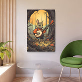 Metal Art — Whimsical Rabbit Banjo Wall Art - The Art Hub
