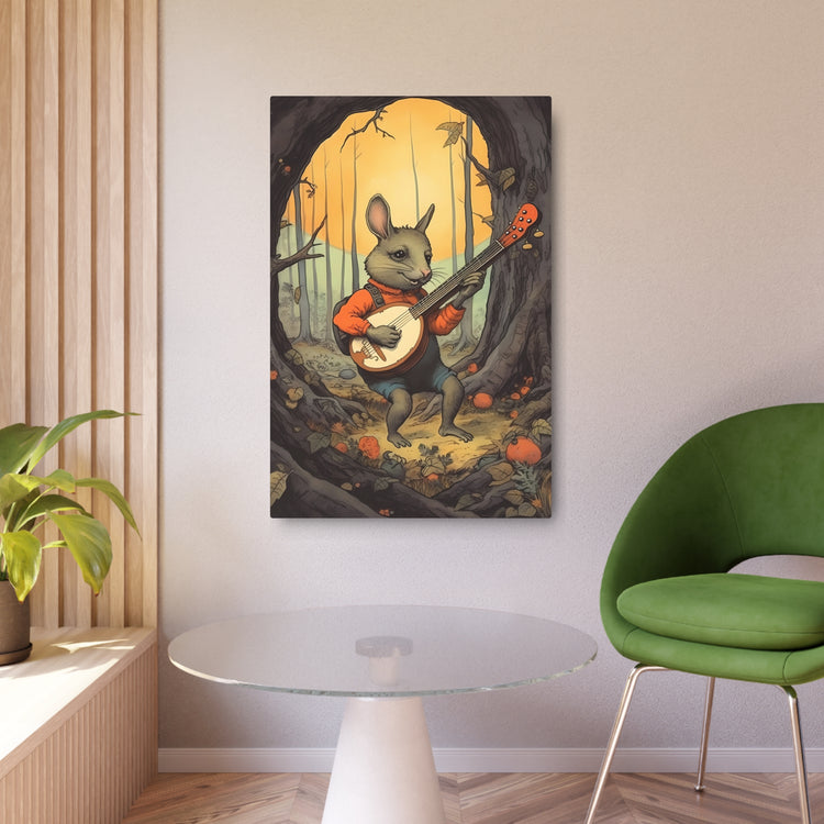 Metal Art — Whimsical Rabbit Banjo Wall Art - The Art Hub