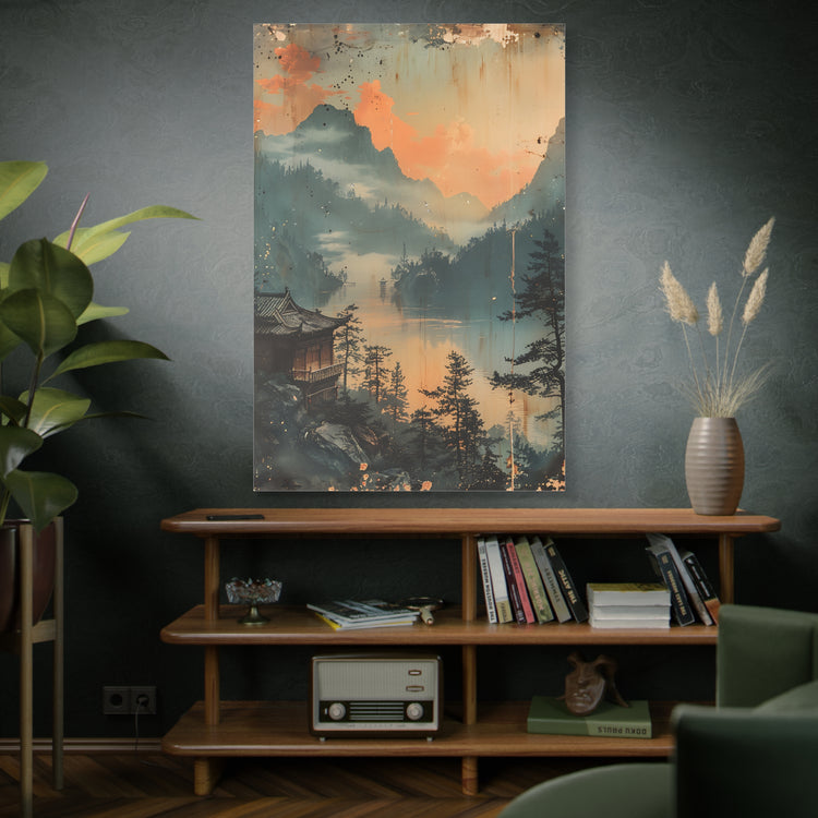 Chinese Landscape Art — Tranquil Mountain Lake Landscape - The Art Hub