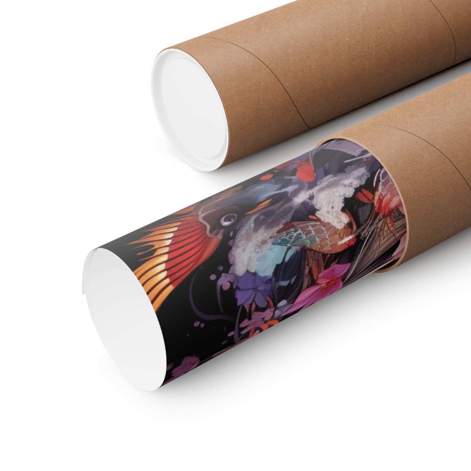 Matte Vertical Poster — Ethereal Floral Woman Art Print - The Art Hub