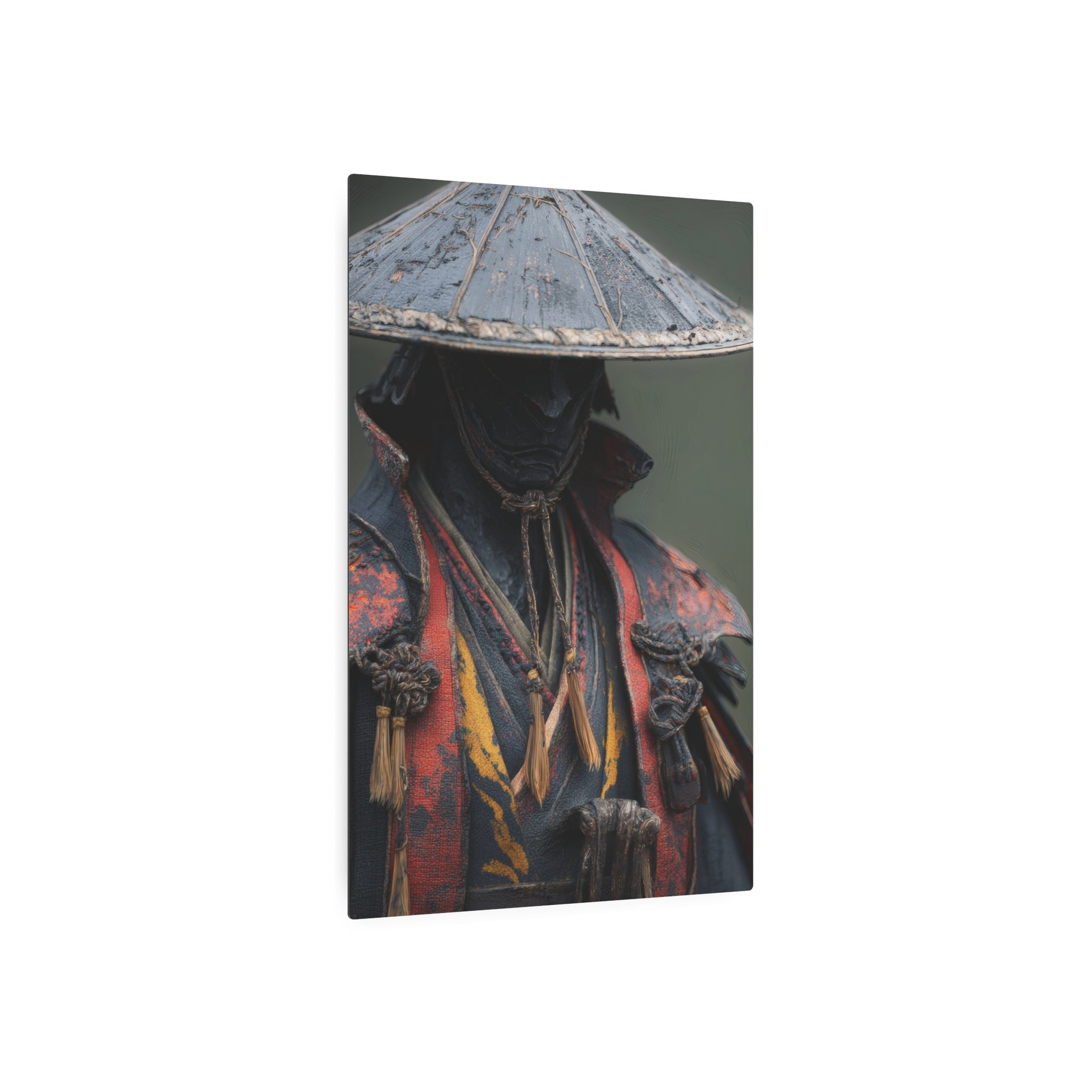 Metal Art Sign — Samurai Warrior Rustic Metal Wall Plaque