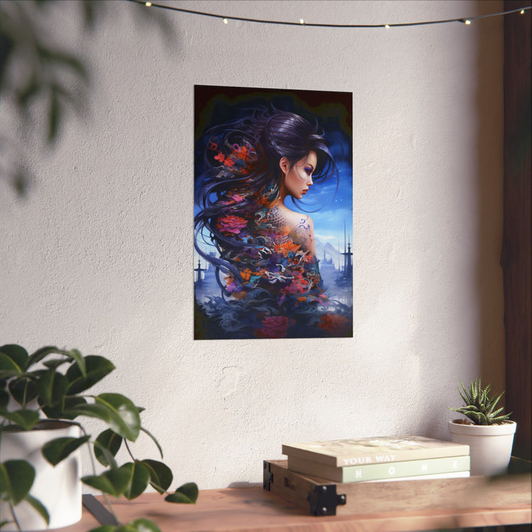 Fantasy Vertical Poster — Minimal Modern Wall Art - The Art Hub