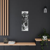 Tiger Metal Art — Dramatic Black & White Running Tiger Wall Decor - The Art Hub