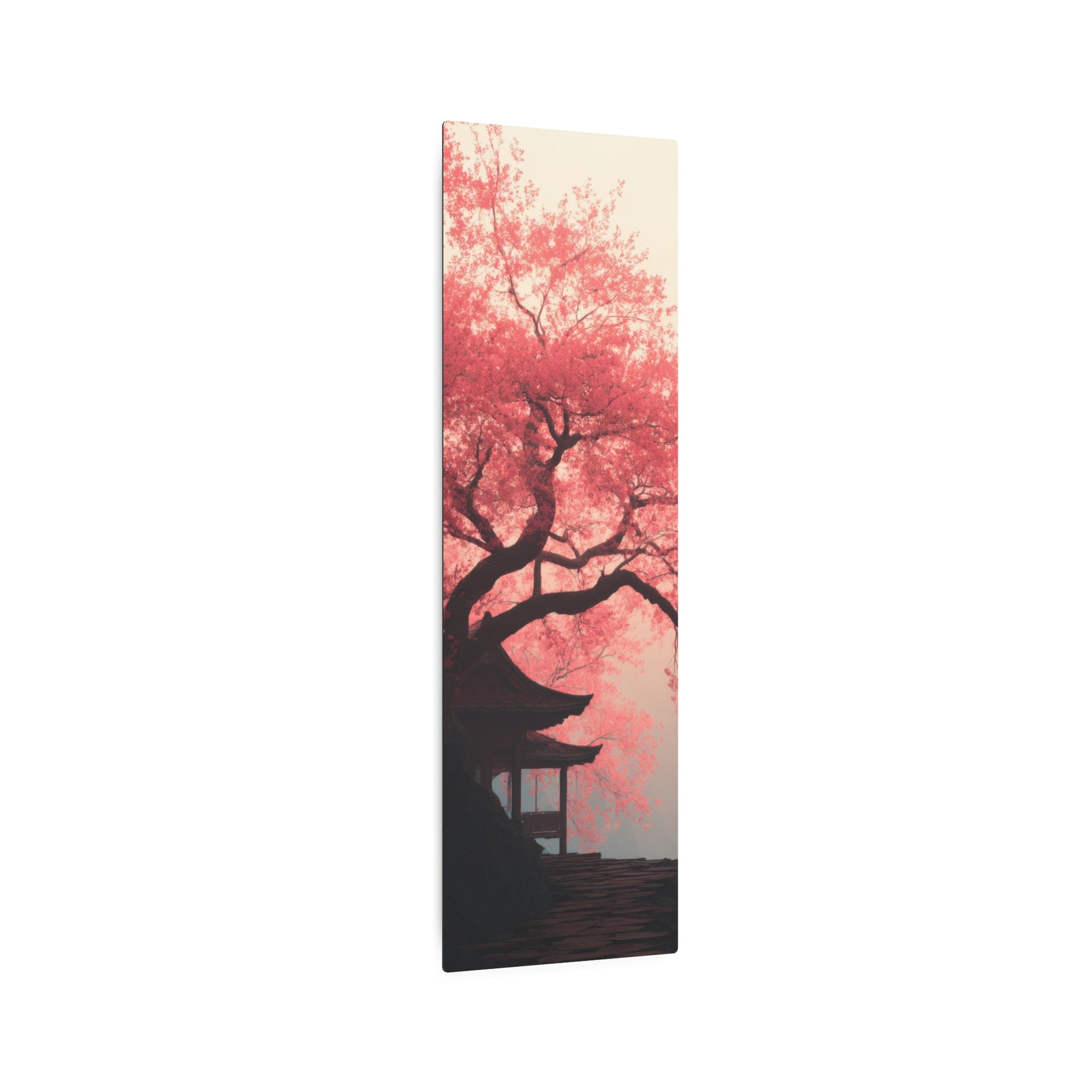 Metal Art Sign – Tranquil Cherry Blossom Zen Wall Decor