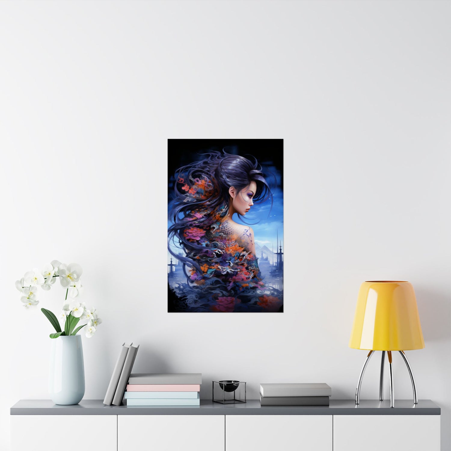 Fantasy Vertical Poster — Minimal Modern Wall Art - The Art Hub