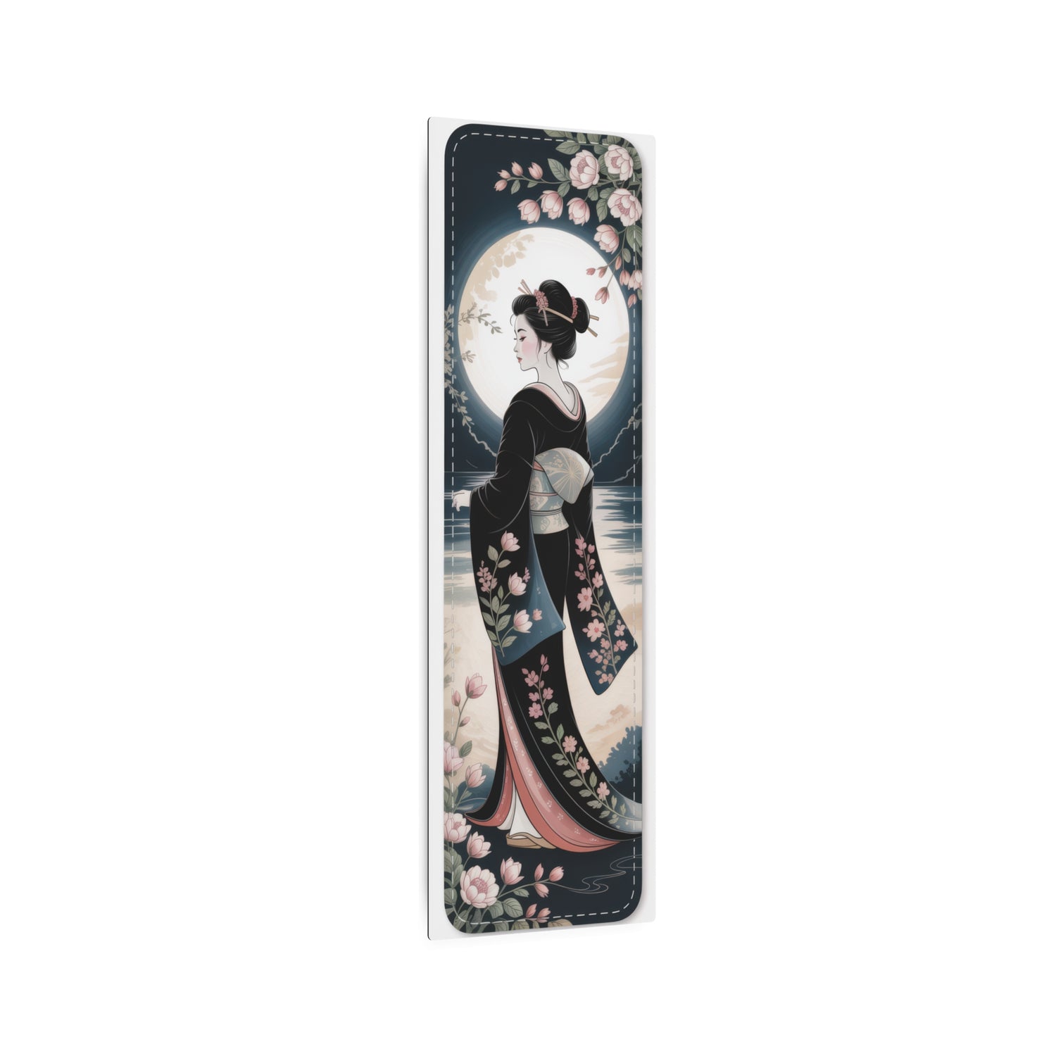 Geisha Moon Metal Art Kimono Wall Decor - The Art Hub