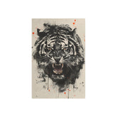 Roaring Tiger Metal Art Sign Fierce Wall Decor for Home, Office & Garage - The Art Hub