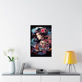 Matte Vertical Poster — Ethereal Floral Woman Art Print - The Art Hub
