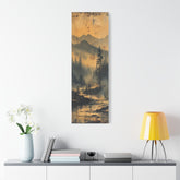 Mountain Mist Landscape Canvas Art— Rustic Pine Forest Wall Art - The Art Hub