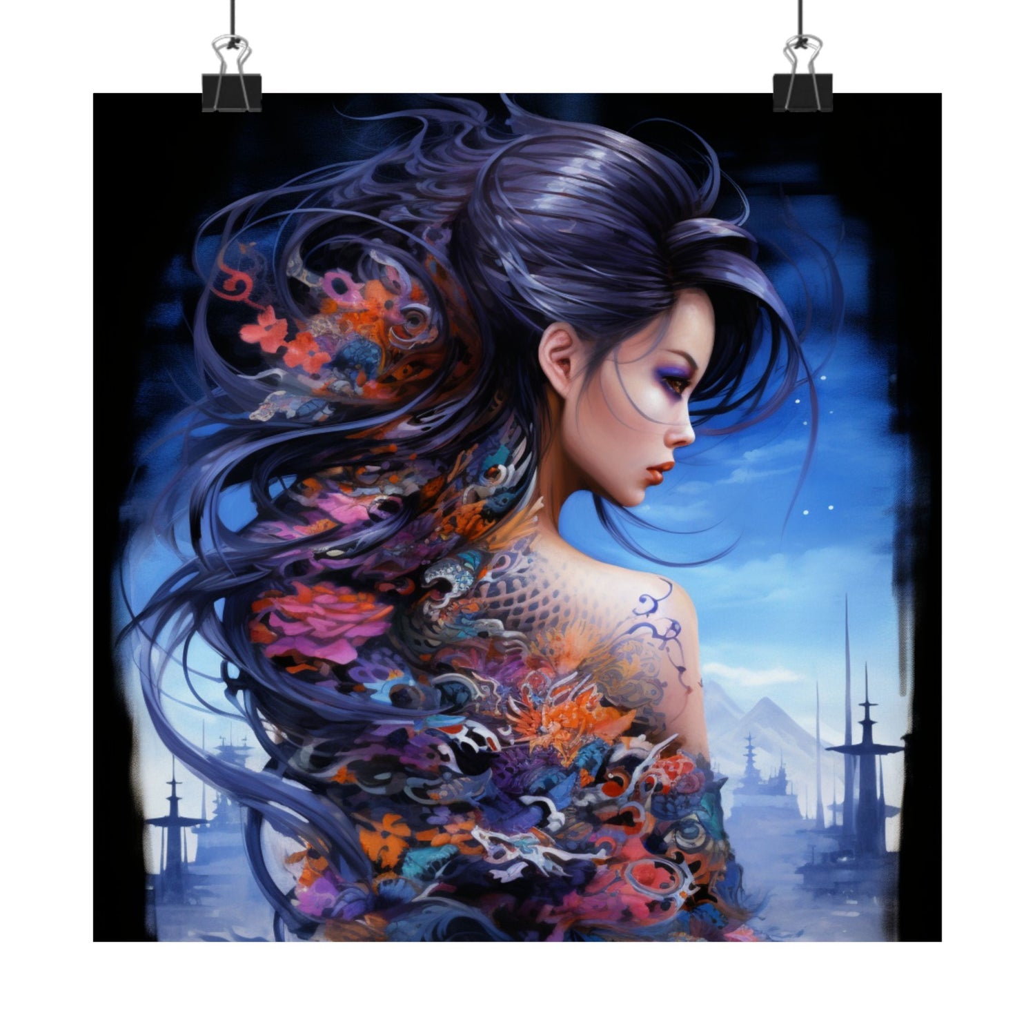 Fantasy Vertical Poster — Minimal Modern Wall Art - The Art Hub