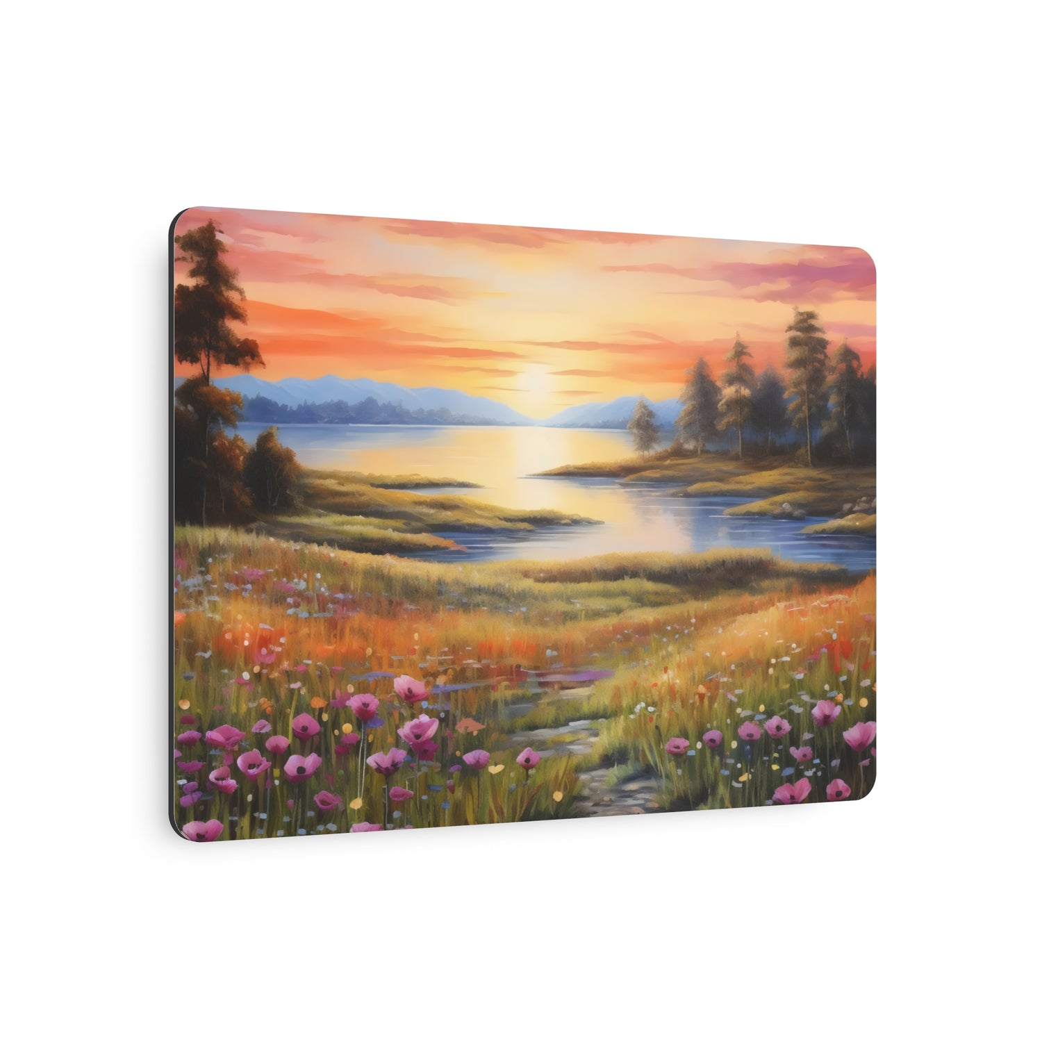 Metal ArtSunset Meadow Landscape Wall Art - The Art Hub