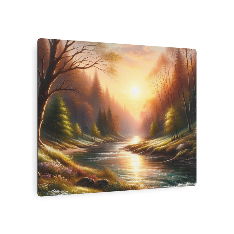 Metal Art Tranquil Sunset River Landscape Wall Decor - The Art Hub