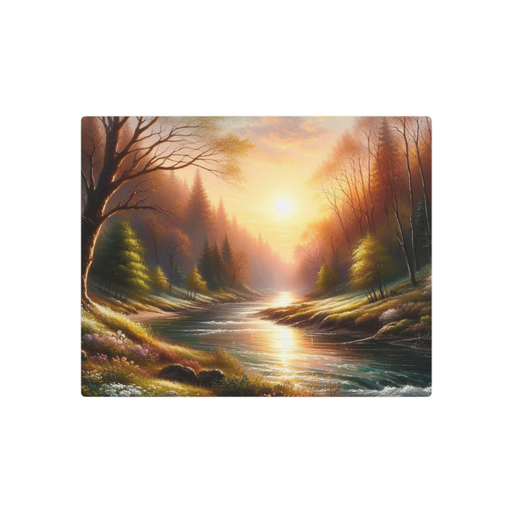 Metal Art Tranquil Sunset River Landscape Wall Decor - The Art Hub