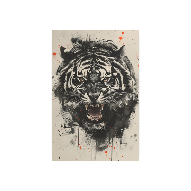 Roaring Tiger Metal Art Sign Fierce Wall Decor for Home, Office & Garage - The Art Hub