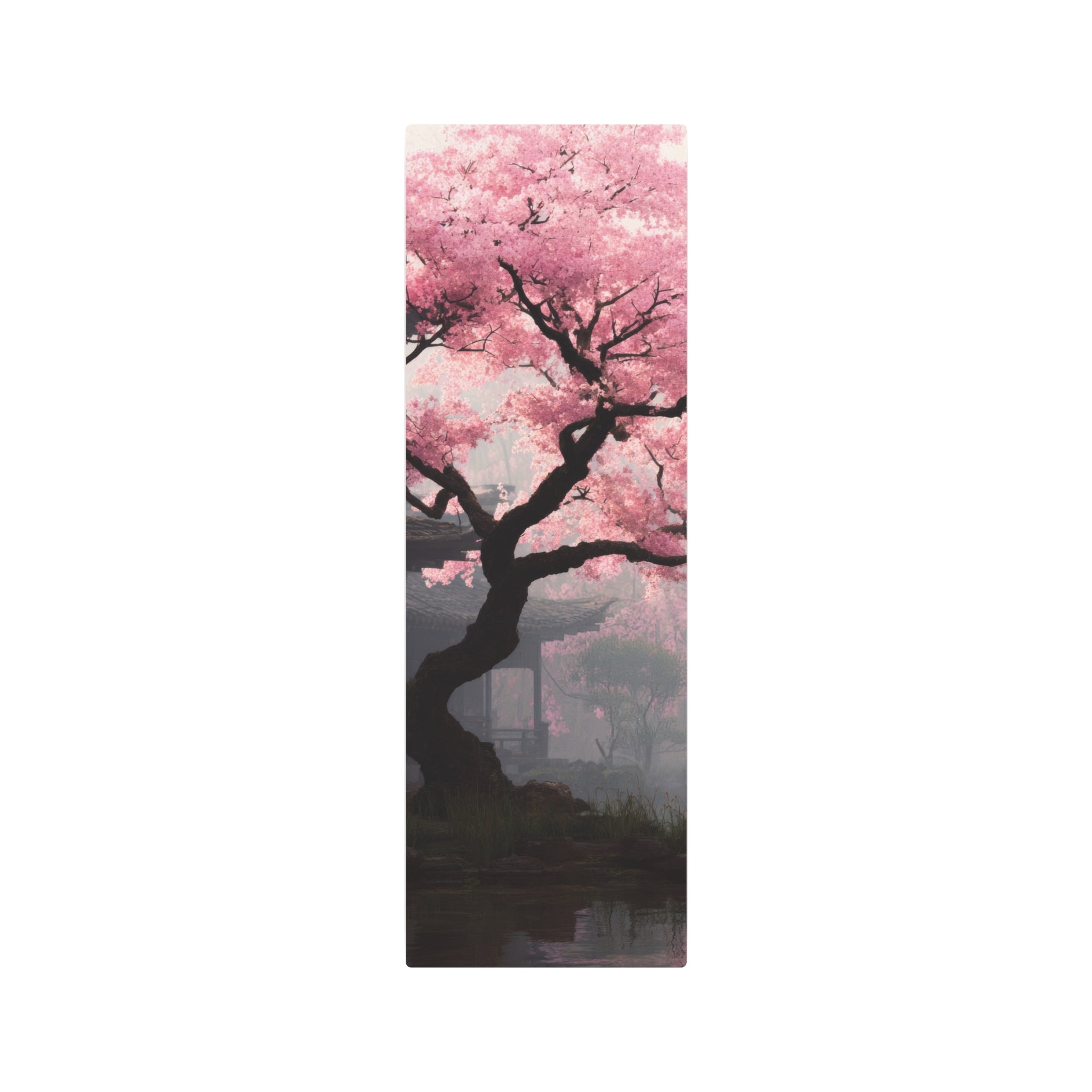 Cherry Blossom Metal Art Sign — Japanese Sakura Wall Decor