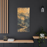 Mountain Mist Landscape Canvas Art— Rustic Pine Forest Wall Art - The Art Hub
