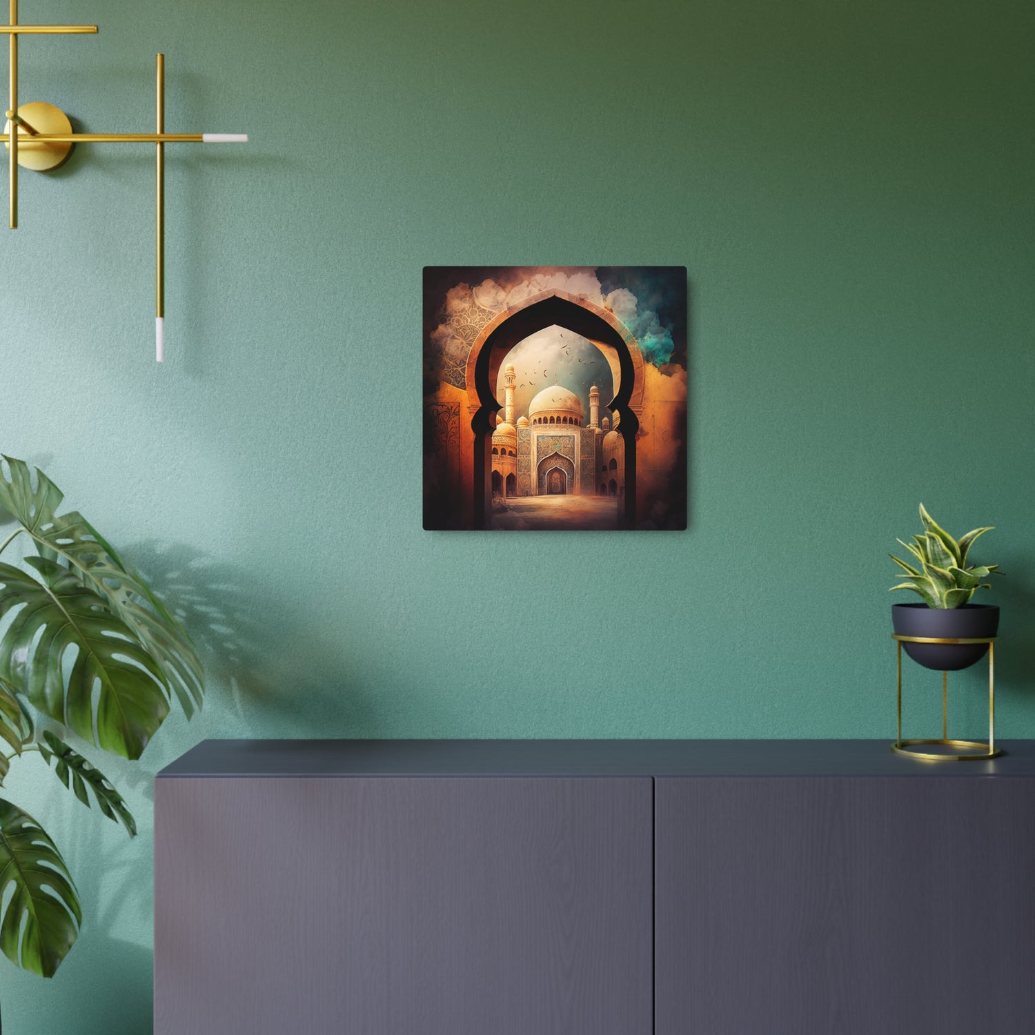 Islamic Mosque Metal Art Ornate Archway Wall Decor - The Art Hub