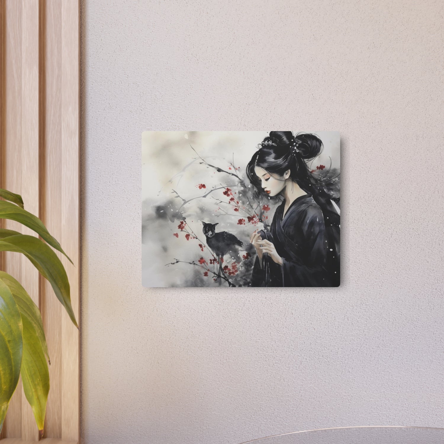 Metal Art Elegant Geisha & Cat Wall Decor - The Art Hub