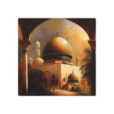 Metal Art Golden Mosque Dome Wall Art (Islamic Architecture Decor) - The Art Hub
