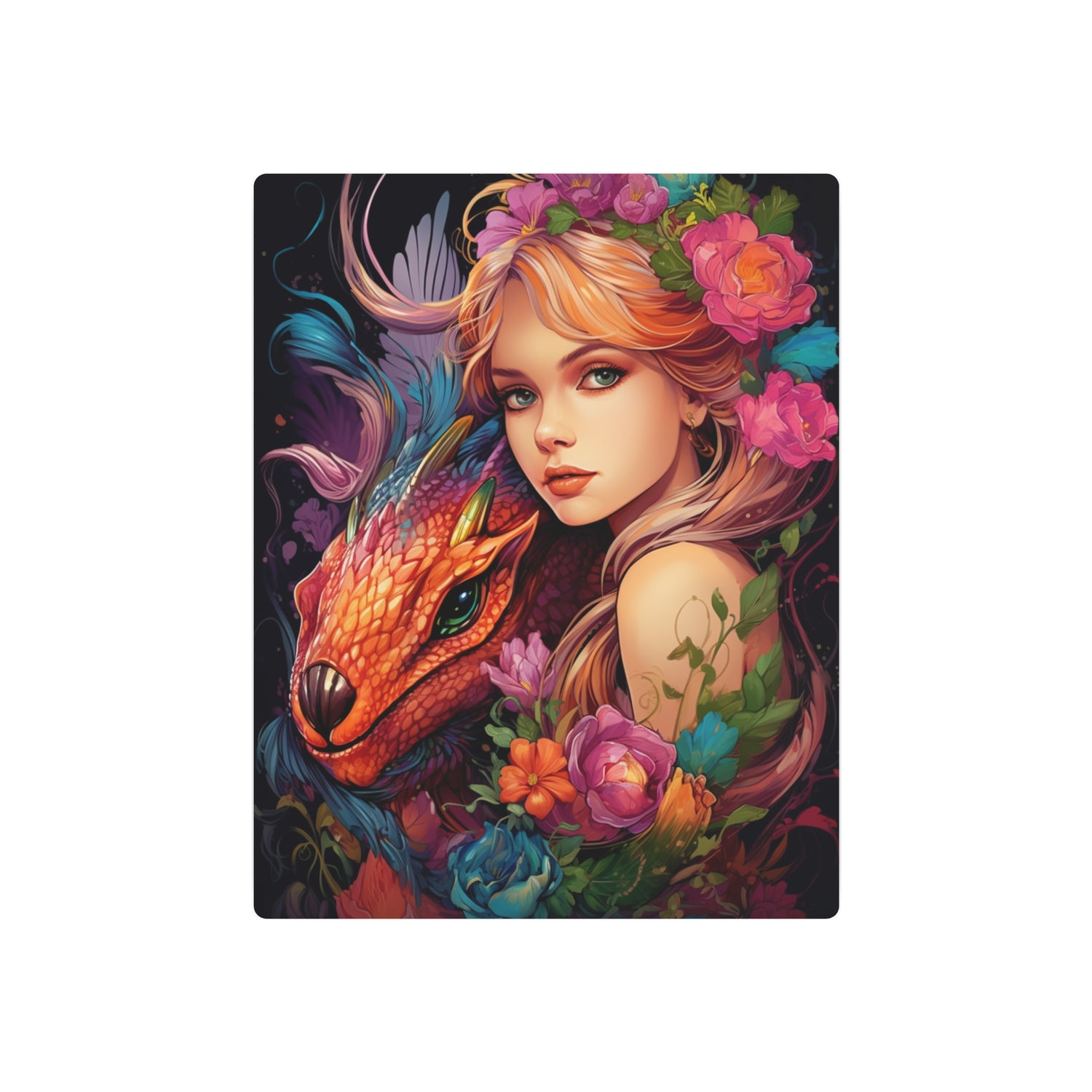 Fantasy Metal Art – Decorative Wall Plaque - The Art Hub