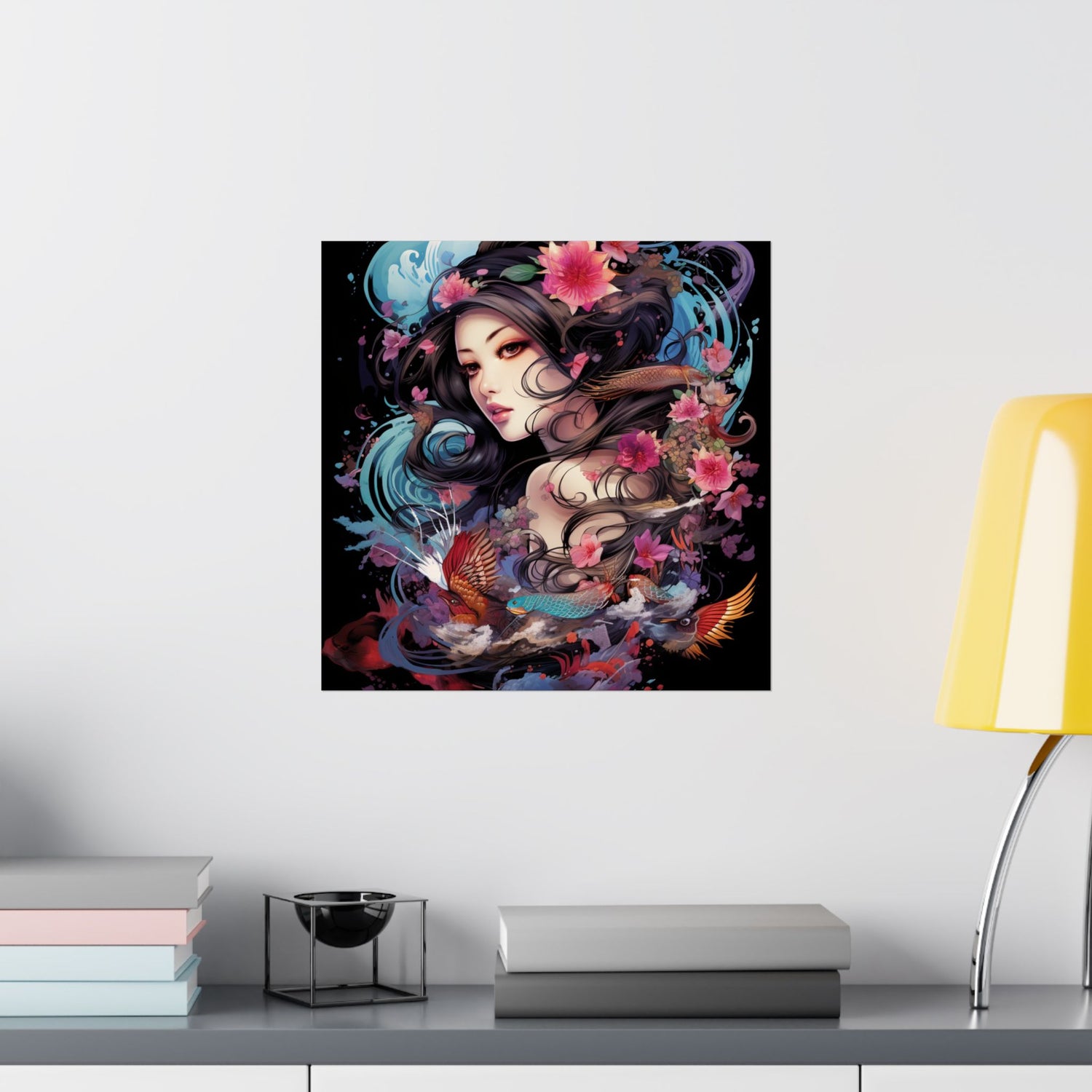Matte Vertical Poster — Ethereal Floral Woman Art Print - The Art Hub