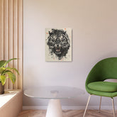 Roaring Tiger Metal Art Sign Fierce Wall Decor for Home, Office & Garage - The Art Hub