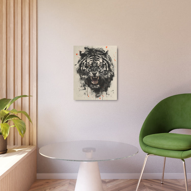 Roaring Tiger Metal Art Sign Fierce Wall Decor for Home, Office & Garage - The Art Hub