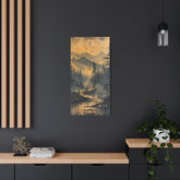 Mountain Mist Landscape Canvas Art— Rustic Pine Forest Wall Art - The Art Hub