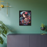 Japanese Floral Portrait Metal Art – Decorative Wall Plaque - The Art Hub